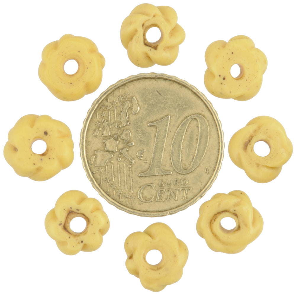 Eight Rare Old "Fancy" Venetian Wound Glass African Trade Beads - alternate view