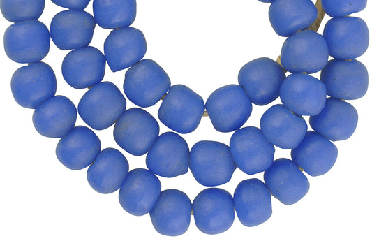 12Mm Recycled Krobo Glass Beads - African Trade Beads, Ghana - alternate view