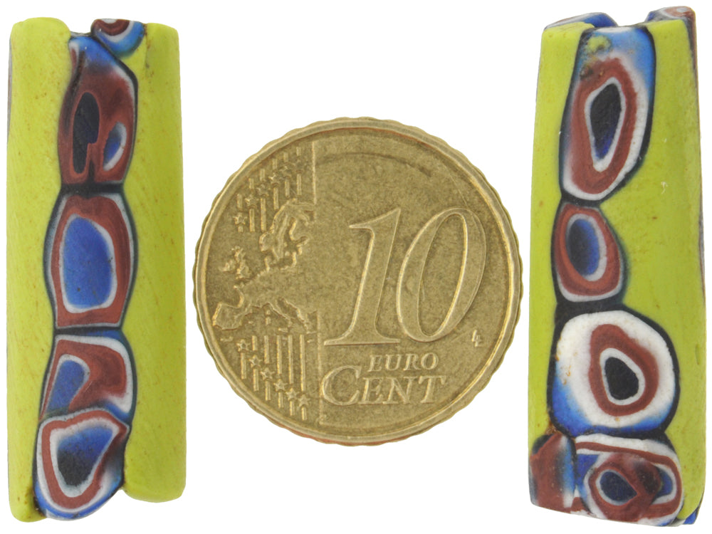 Antique Large Venetian Millefiori African Trade Beads, 29-30Mm - alternate view