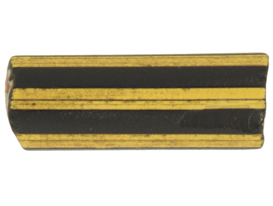Yellow Jacket Chevron Bead | Rare Large 4 Layer Venetian Trade Glass - alternate view