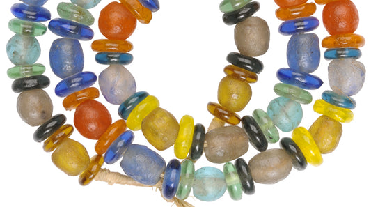 Translucent African Trade Beads - Krobo Glass Beads From Ghana - alternate view