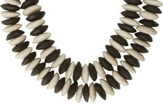 Handmade African Trade Beads - Krobo Glass Imitation Wound Disks - alternate view