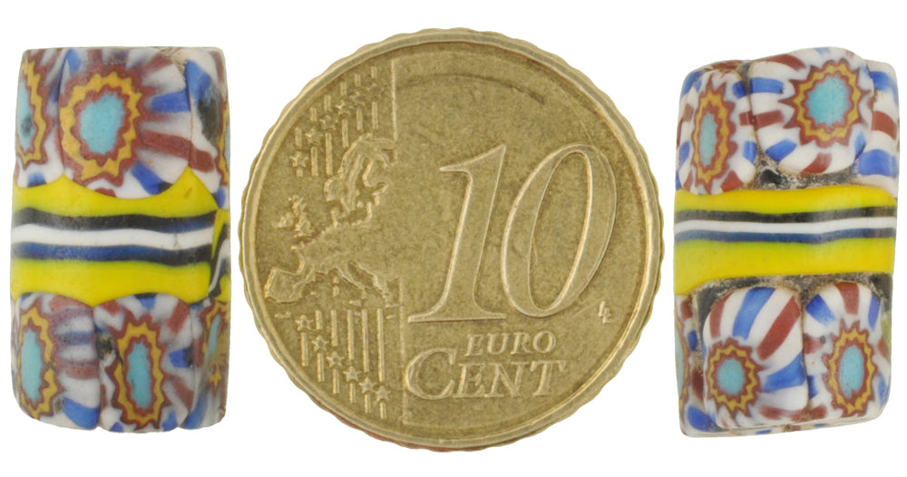 Rare Antique Venetian African Trade Beads - Matching Pair, 17X10Mm - alternate view