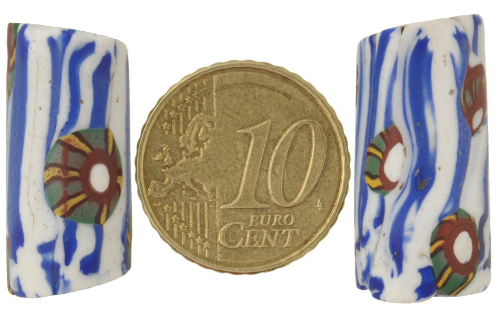 Rare Antique Venetian Millefiori Mosaic Beads, African Trade Beads - alternate view