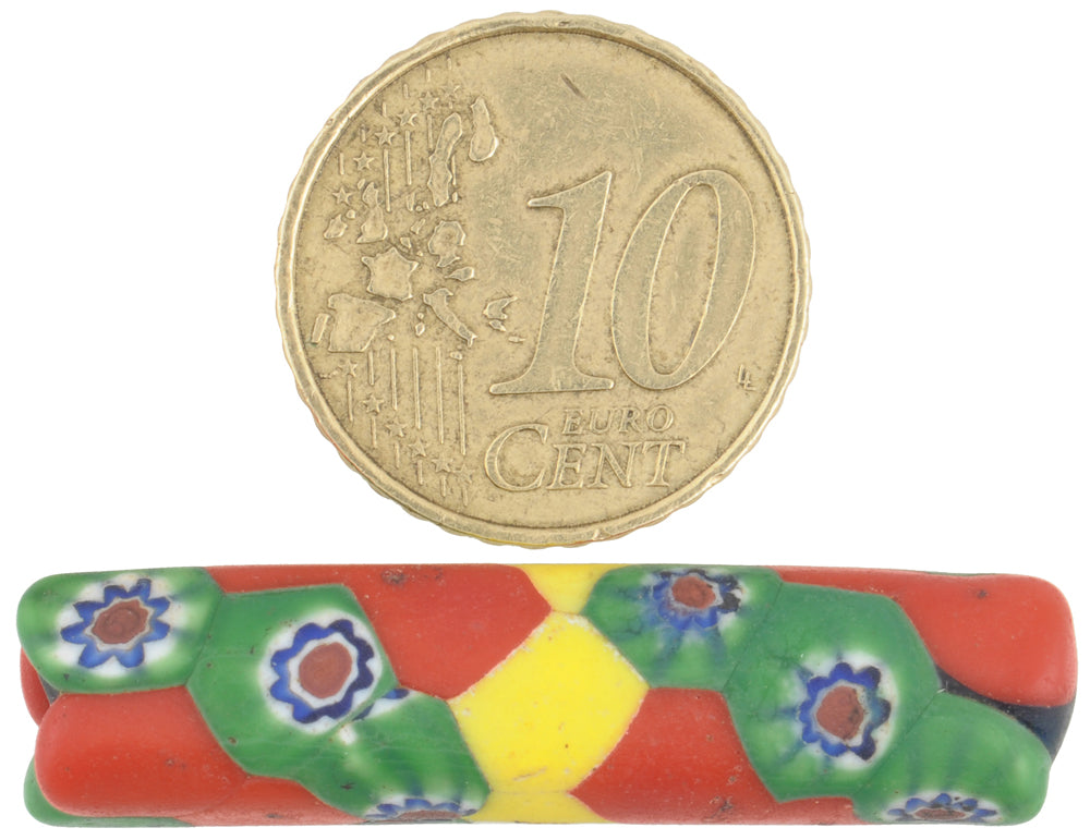 Rare Antique Large Venetian Millefiori African Trade Bead 38Mm - alternate view
