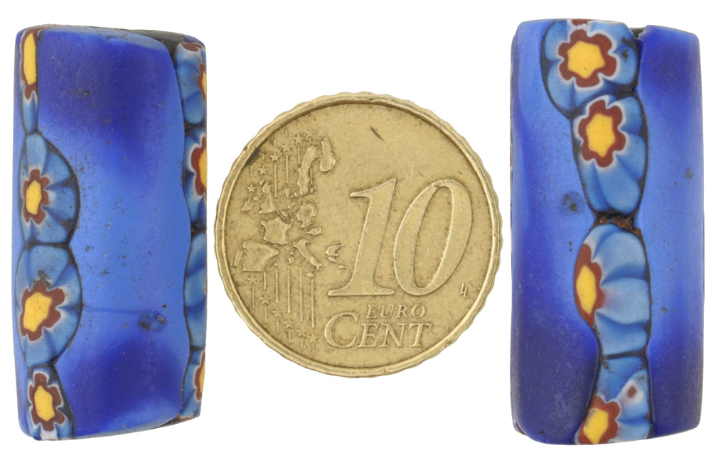 Antique Large Venetian Millefiori Mosaic Trade Beads - African Trade - alternate view