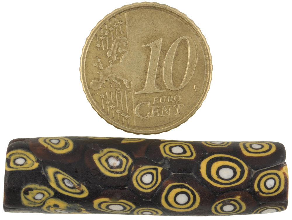 Rare Antique Venetian Millefiori Mosaic Glass Trade Bead, Large Size - alternate view
