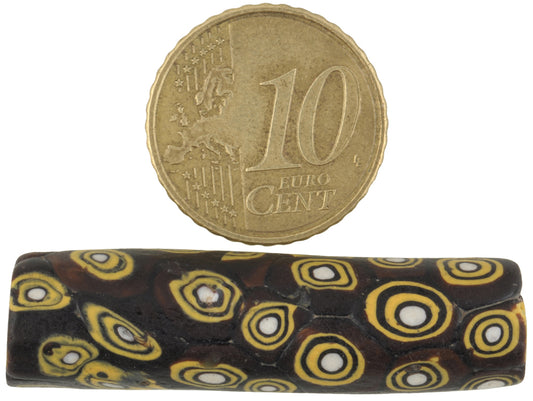 Rare Antique Venetian Millefiori Mosaic Glass Trade Bead, Large Size - alternate view