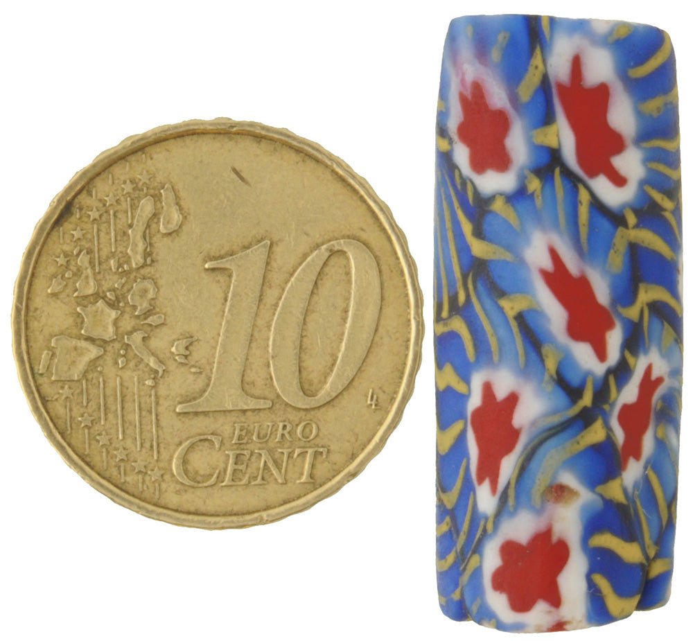 Rare Antique Large Venetian Millefiori Mosaic Glass Trade Bead - 28Mm - alternate view