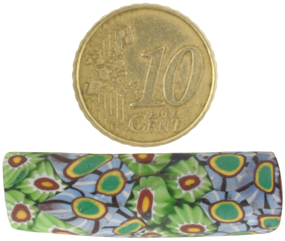 Rare Antique Venetian Millefiori Mosaic Glass Trade Bead, 37Mm, African Trade - alternate view
