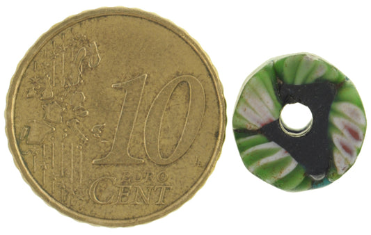 Rare Antique Millefiori Venetian Mosaic Glass Trade Bead - 12Mm - alternate view