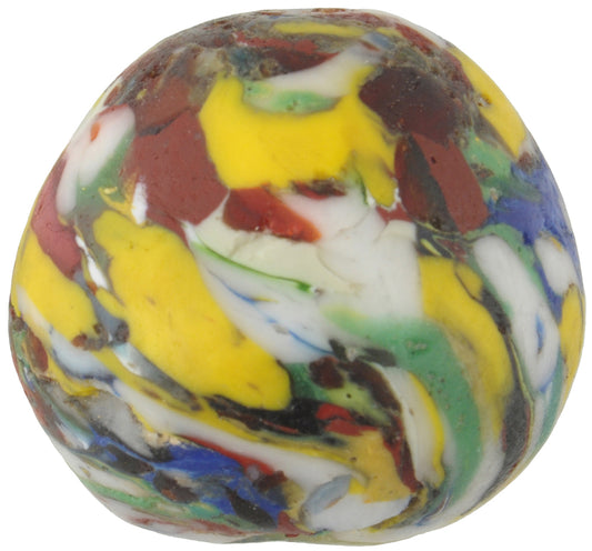 Large African Recycled Glass Trade Beads - Krobo Ghana 26X24Mm - alternate view