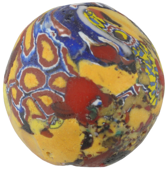 Large Recycled Venetian Millefiori African Trade Beads From Ghana - alternate view