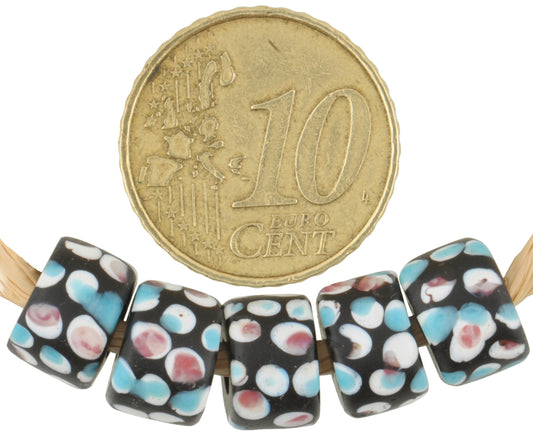 Rare Antique Venetian "Thousand Eyes" African Trade Beads - 9X6Mm - alternate view