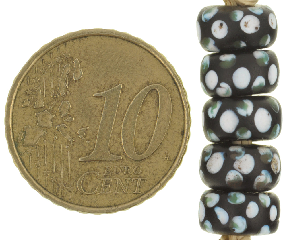 Rare Antique Venetian Thousand Eyes Disk Glass Trade Beads (8-9Mm) - alternate view