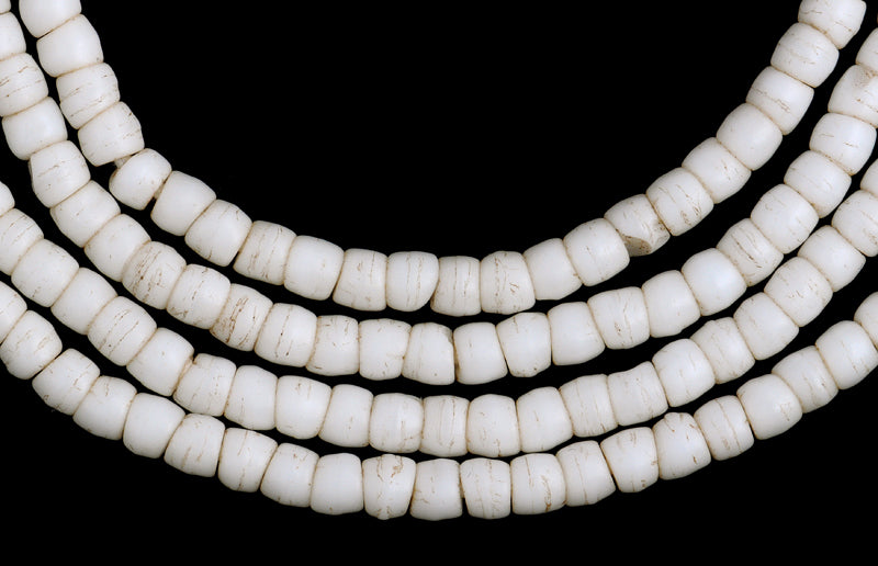 Vintage African Trade Beads - 3Mm Bohemian Molded Czech Glass - alternate view