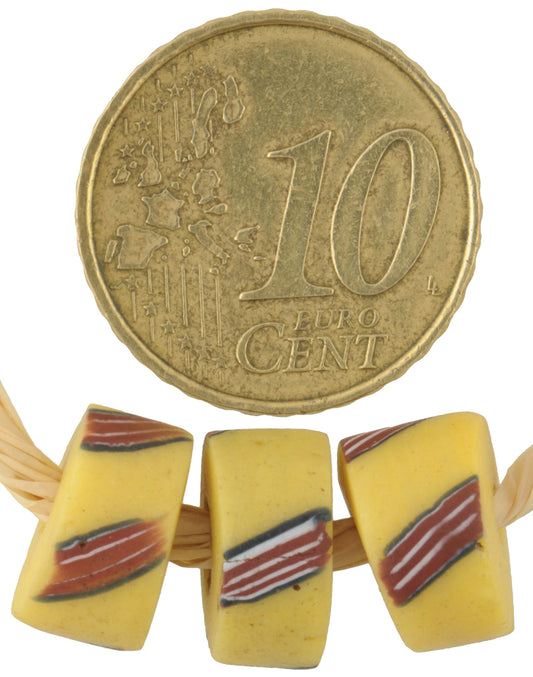 Rare Old Venetian Millefiori Mosaic Glass African Trade Beads - alternate view