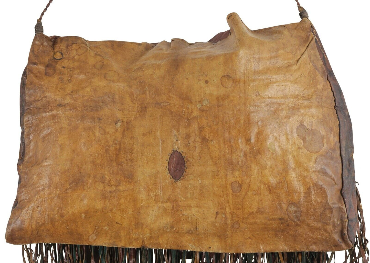 Tuareg leather camel bag Niger Peul Fula African Sahara - Tribalgh