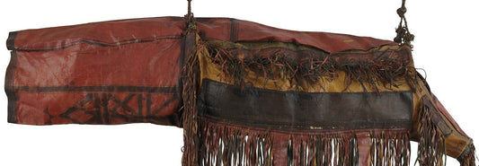 Tuareg Leather Camel Saddle Bag African Niger Mali - alternate view