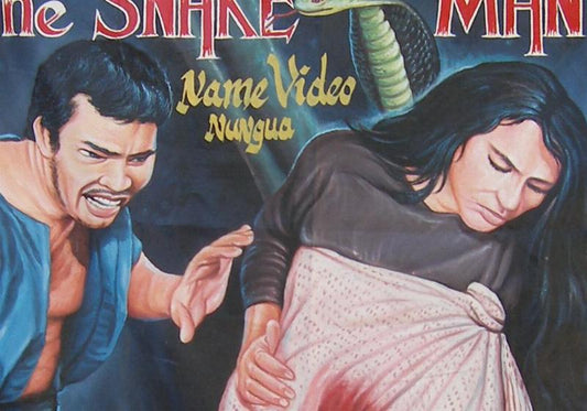 The Snake Man Hand-Painted Ghanaian Movie Poster - alternate view