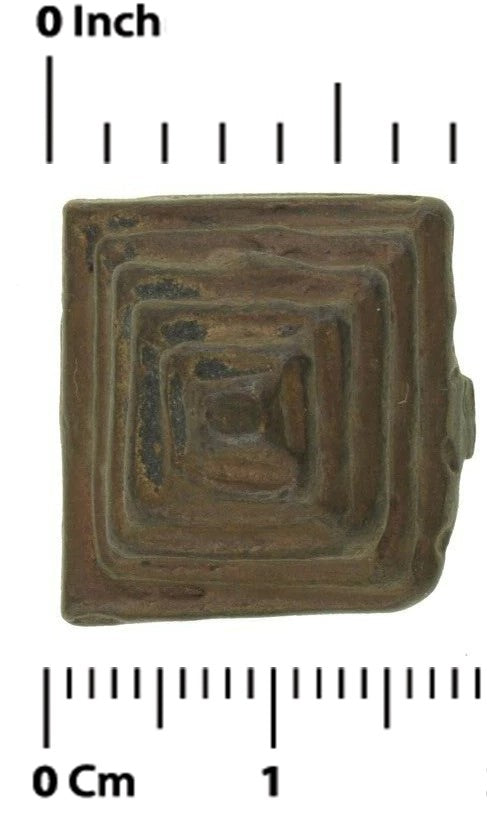 Antique Ashanti Pyramid Brass Goldweight – Lost Wax Cast