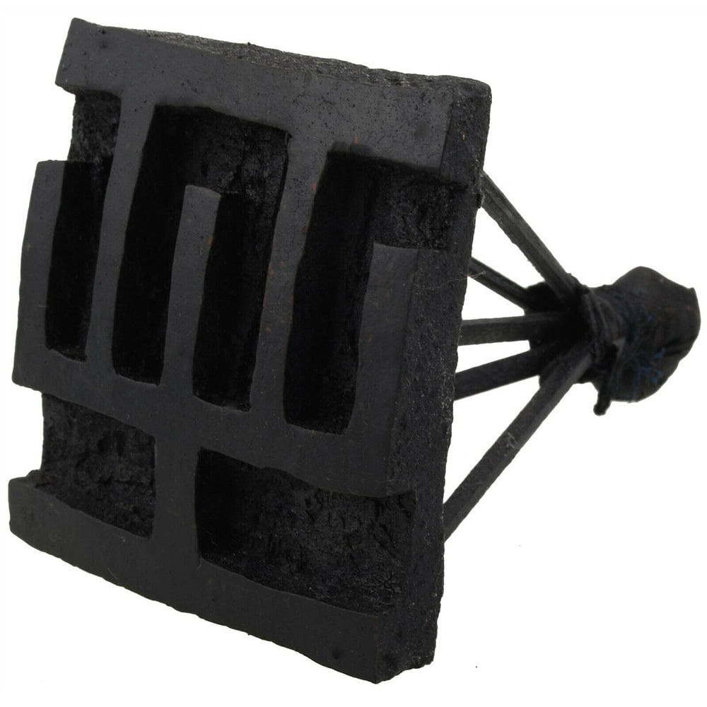 HWEHWEMUDUA Adinkra Stamping Block – Measuring Rod Symbol Ghana