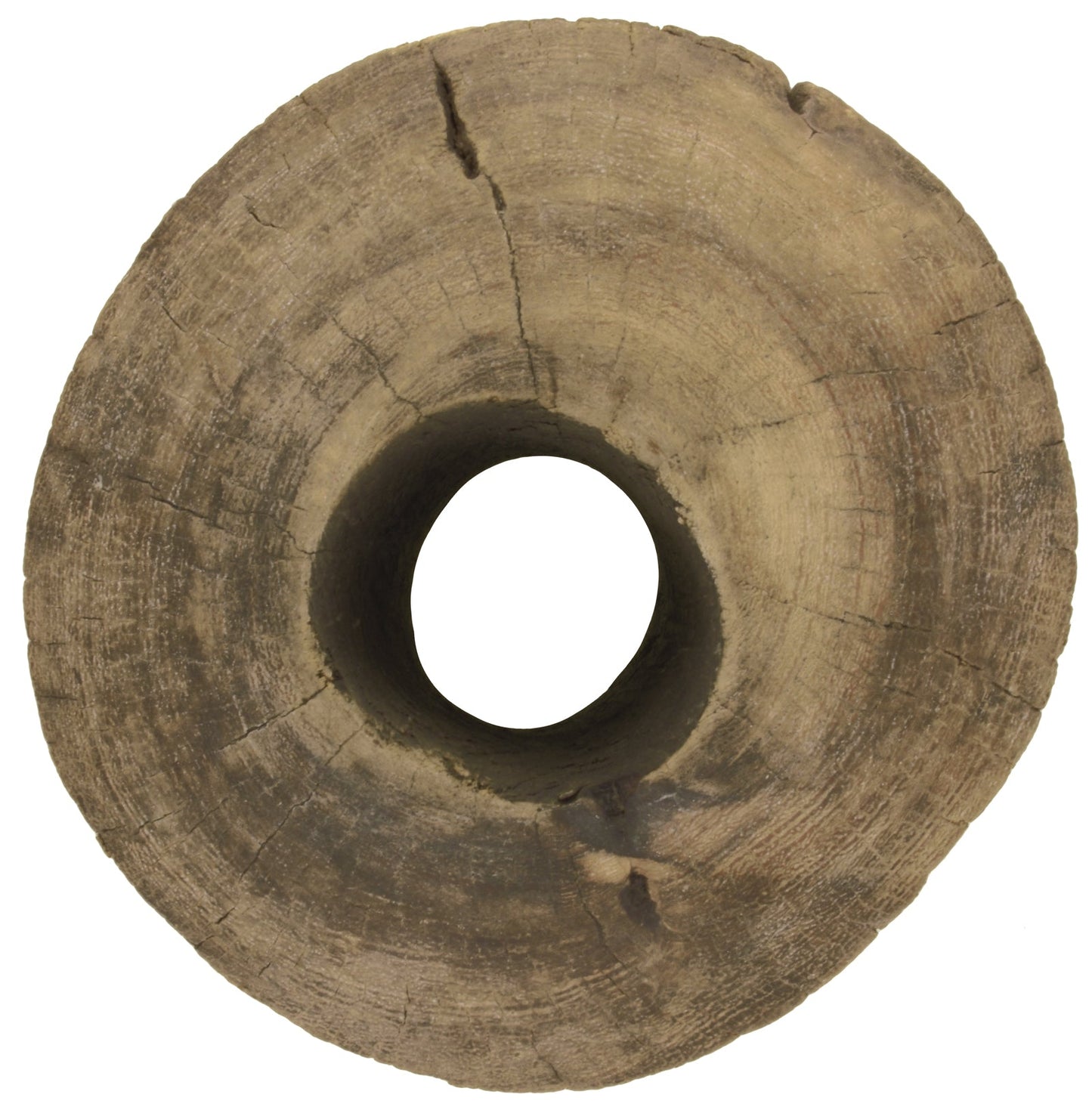 Tuareg Sahara Wooden Desert Water Well Pulley Authentic Niger African - zoomed-in detail