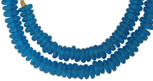 African Trade Beads: Recycled Ghana Glass Beads - 11-12Mm - alternate view