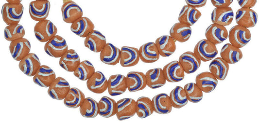 Vibrant African Trade Powder Glass Beads - Handcrafted In Ghana - alternate view