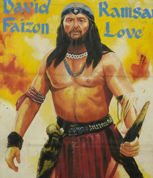 Authentic "Mr. Bones" Hand-Painted Ghana Movie Poster - Collectible Art - alternate view