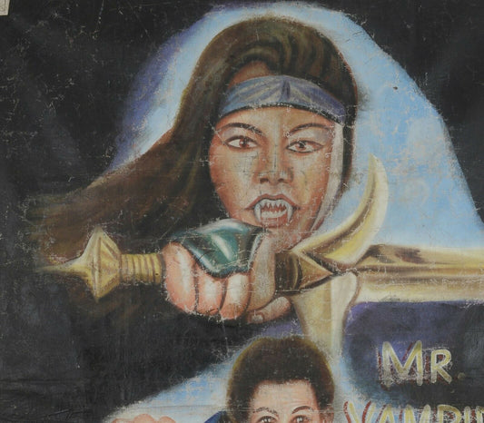 Mr. Vampire: Exclusive Hand-Painted Ghanaian Movie Poster - alternate view