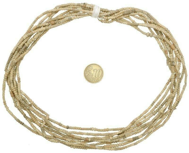 Antique African Terracotta Clay Trade Beads Tiny 2–4 mm Four Strands ≈36″ each