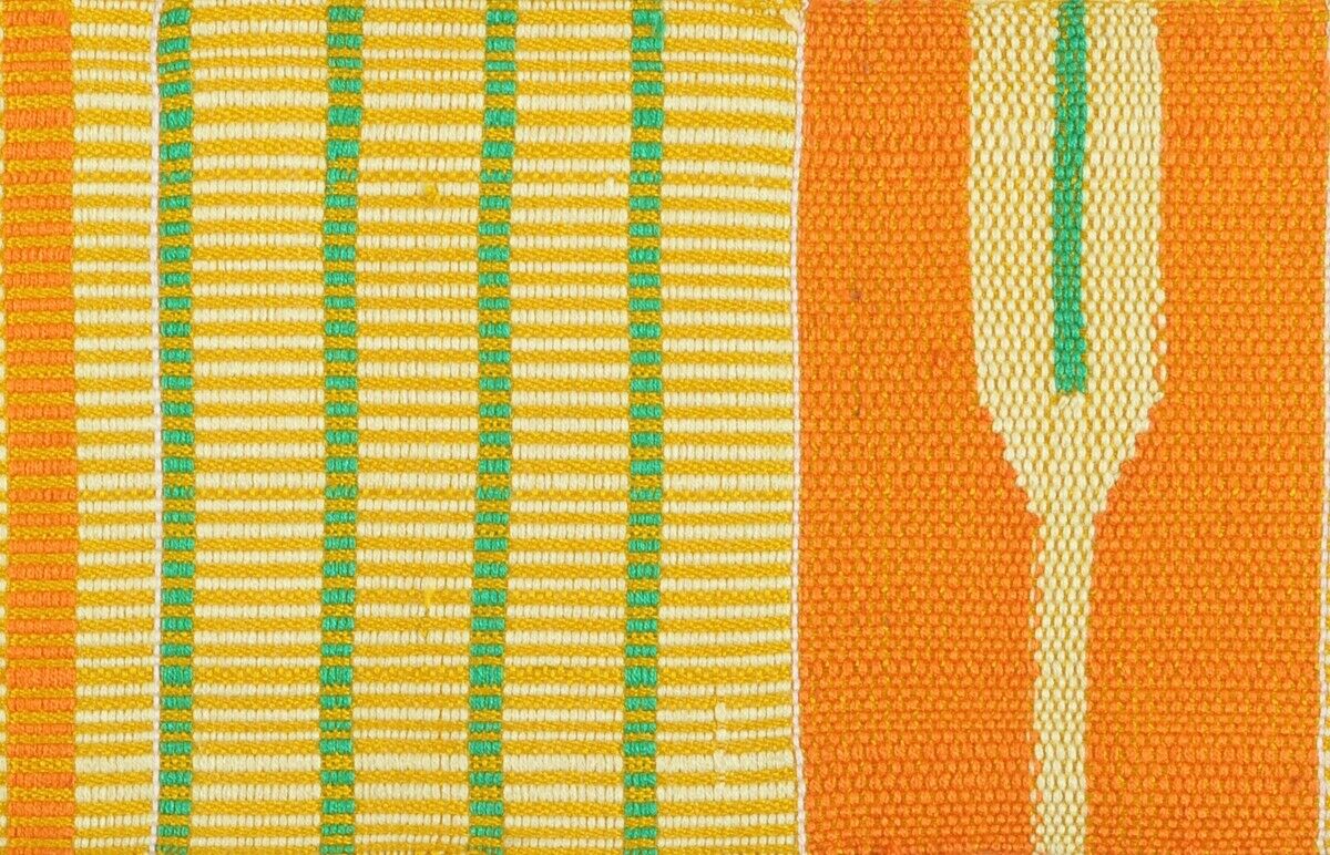 Kente African Stole Cloth Handwoven Scarf Ashanti African Fabric New Art Textile - product focus