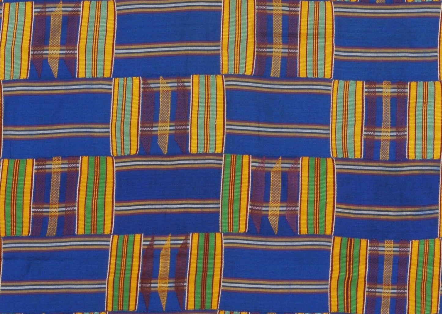 Handwoven Ashanti Kente – Vintage Woman Size 71½″×44″ from Ghana