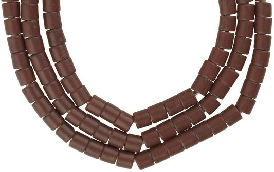 Vintage Czech Tile Glass Trade Beads - African Bohemian Beads - alternate view