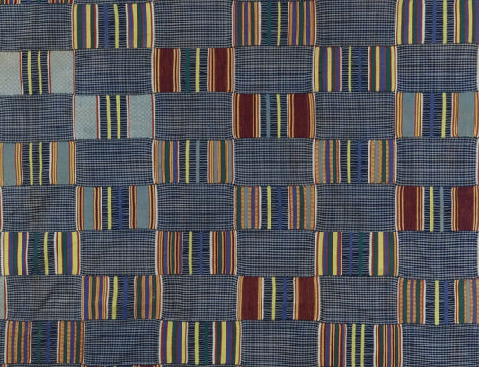 Vintage 1960s Handwoven Ewe Kente Cloth “Guinea Fowl” – Ghana