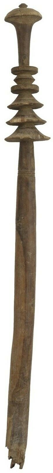 Tuareg Tent Post 37″ – Hand‑Carved Wooden Entrance Marker