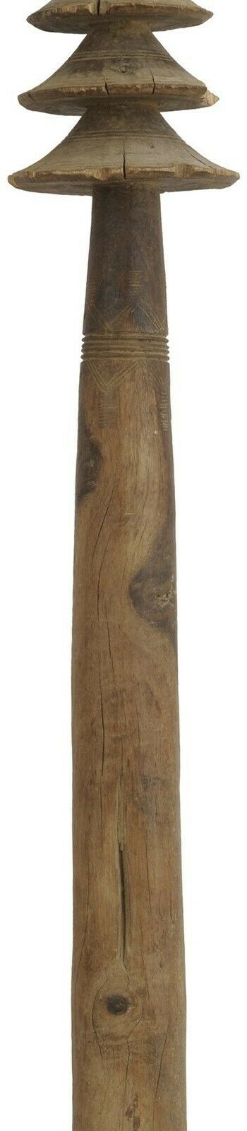 Tuareg Tent Post 37″ – Hand‑Carved Wooden Entrance Marker