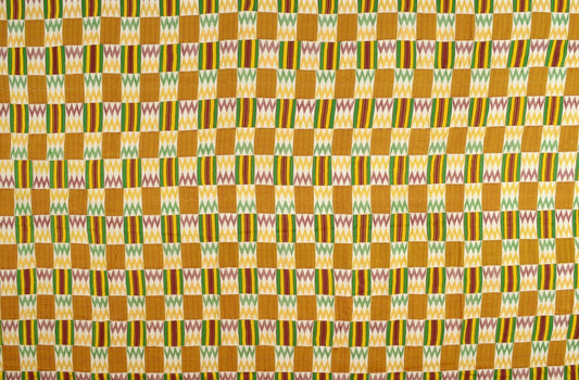 Handwoven Ashanti Kente – Mid‑1900s Man Size, Authentic Ghana Cloth