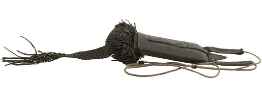 Old Leather Tuareg Purse Wallet African Sahara Niger Nigeria Mali Handmade Art - alternate view