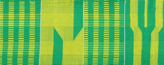 Authentic Handwoven Kente Scarf From Ghana - Tradition & Craftsmanship - alternate view