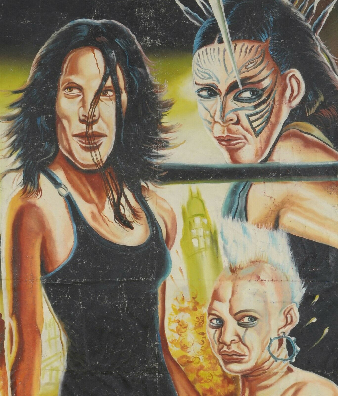 Doomsday - Authentic Hand-Painted Movie Poster From Ghana - alternate view