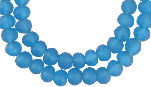 Authentic Glass Beads - Translucent Recycled Made In Ghana - alternate view