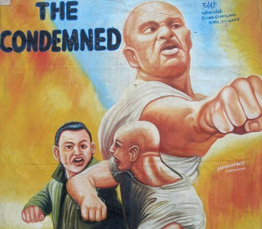 Hand-Painted 'The Condemned' Movie Poster From Ghana - Collectible Art - alternate view
