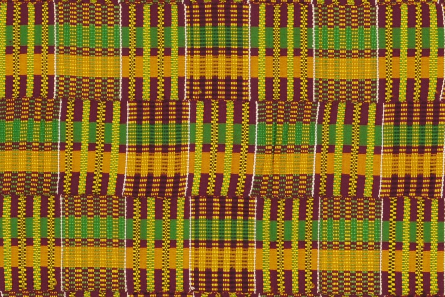 Vintage Handwoven Ashanti Kente, Woman Size 75½″×43½″ – Ghana Cloth