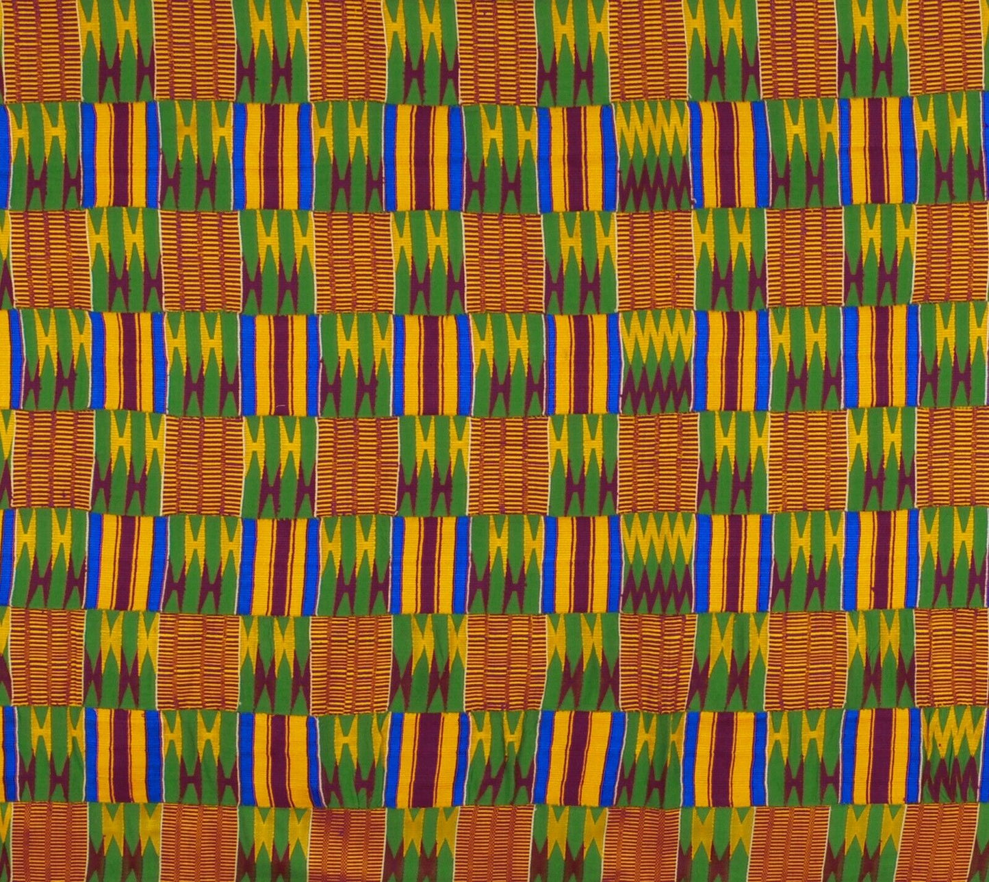 Handwoven Ashanti Kente – Woman Size Vintage 1970s Ceremonial Cloth