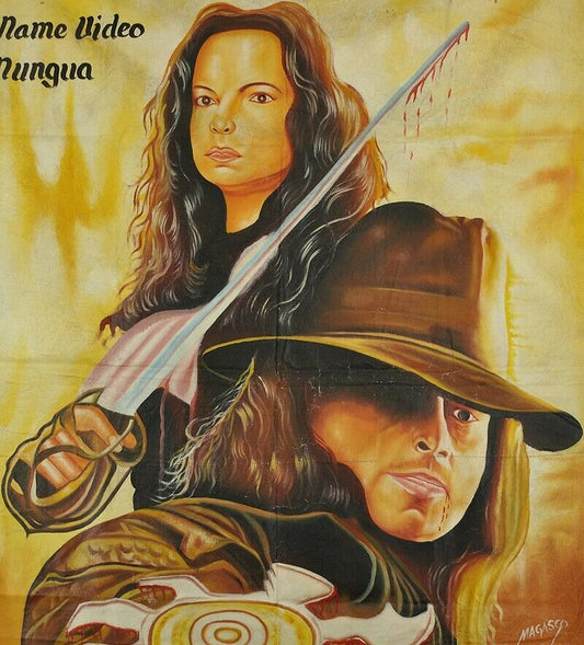 Van Helsing: Thrilling Action Hand-Painted Movie Poster From Ghana - alternate view