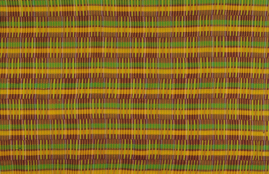 Vintage Handwoven Ashanti Kente, Woman Size 75½″×43½″ – Ghana Cloth
