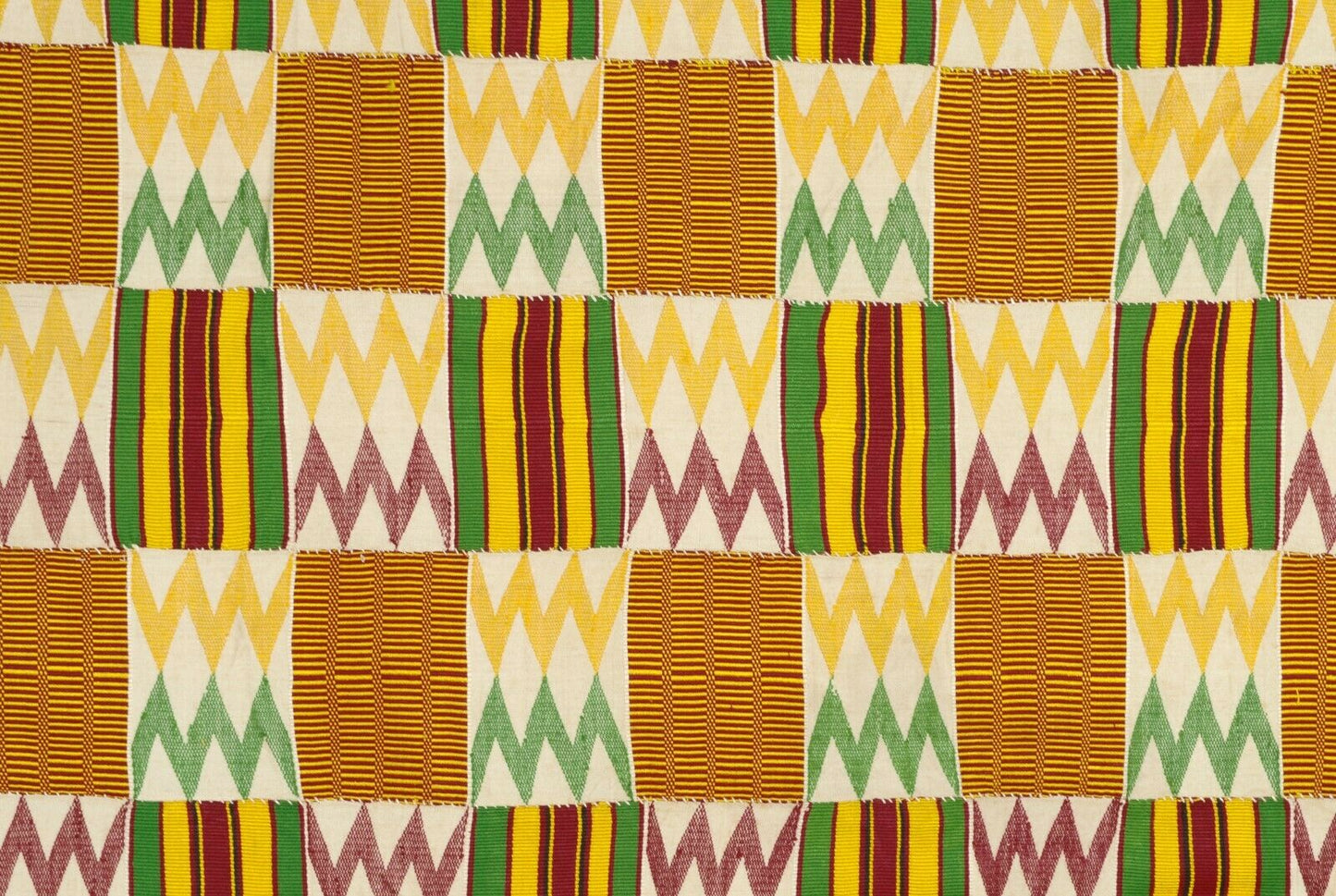 Handwoven Ashanti Kente – Mid‑1900s Man Size, Authentic Ghana Cloth