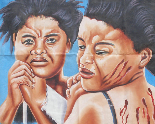 A Cry For Help Movie Poster - Hand Painted In Ghana - alternate view